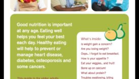 Καλή διατροφή τα επόμενα χρόνια: Βασικά στοιχεία γηριατρικής διατροφής